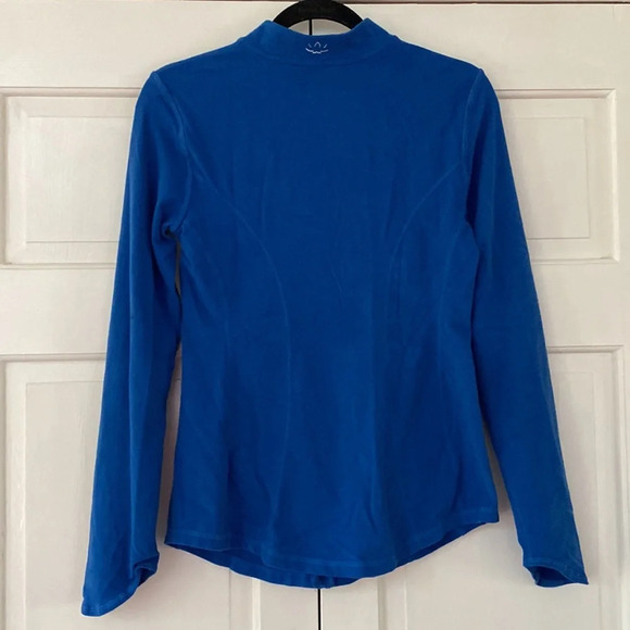 Beyond Yoga On the Go Mock Neck Jacket in Royal BLUE Track‎ Jacket Athleisure - Picture 6 of 10